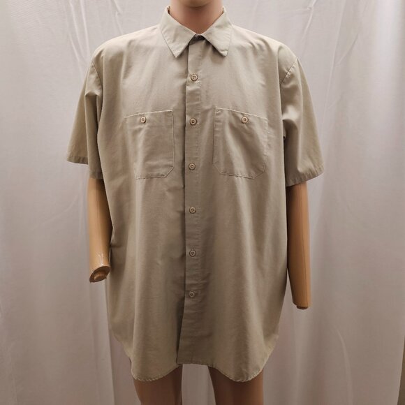 Vintage Red Kap Khaki Work Shirt - Picture 1 of 3